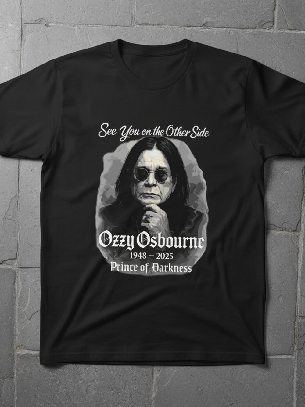 Ozzy Osbourne Graphic T-Shirt – Prince of Darkness Tee – Vintage Rock Band Shirt
